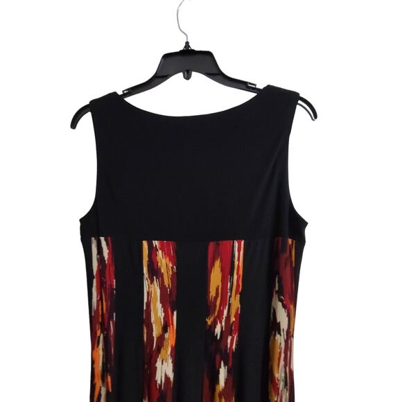 Sleeveless High-Low Maxi Dress Women's Plus R&M Richards, Brown/Rust, Size 14W - Picture 3 of 7